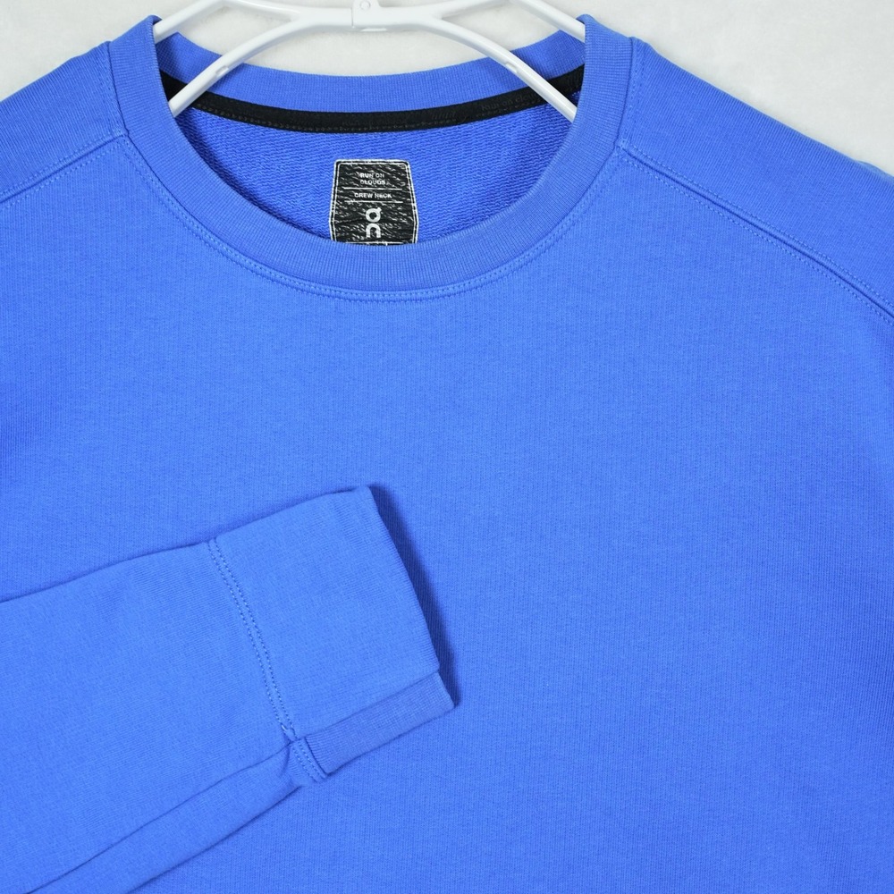 On Cloud Running Mens Crew Neck Sweatshirt Blue Swiss Engineering Size Medium